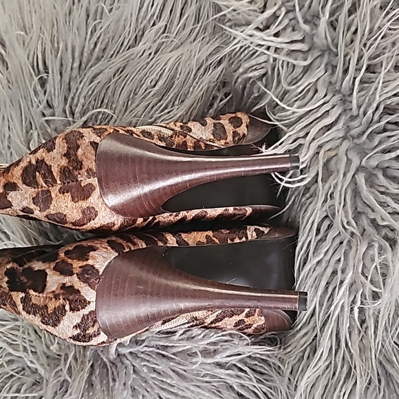Steve Madden leopard print spike heel short boots sz10 - Picture 4 of 7